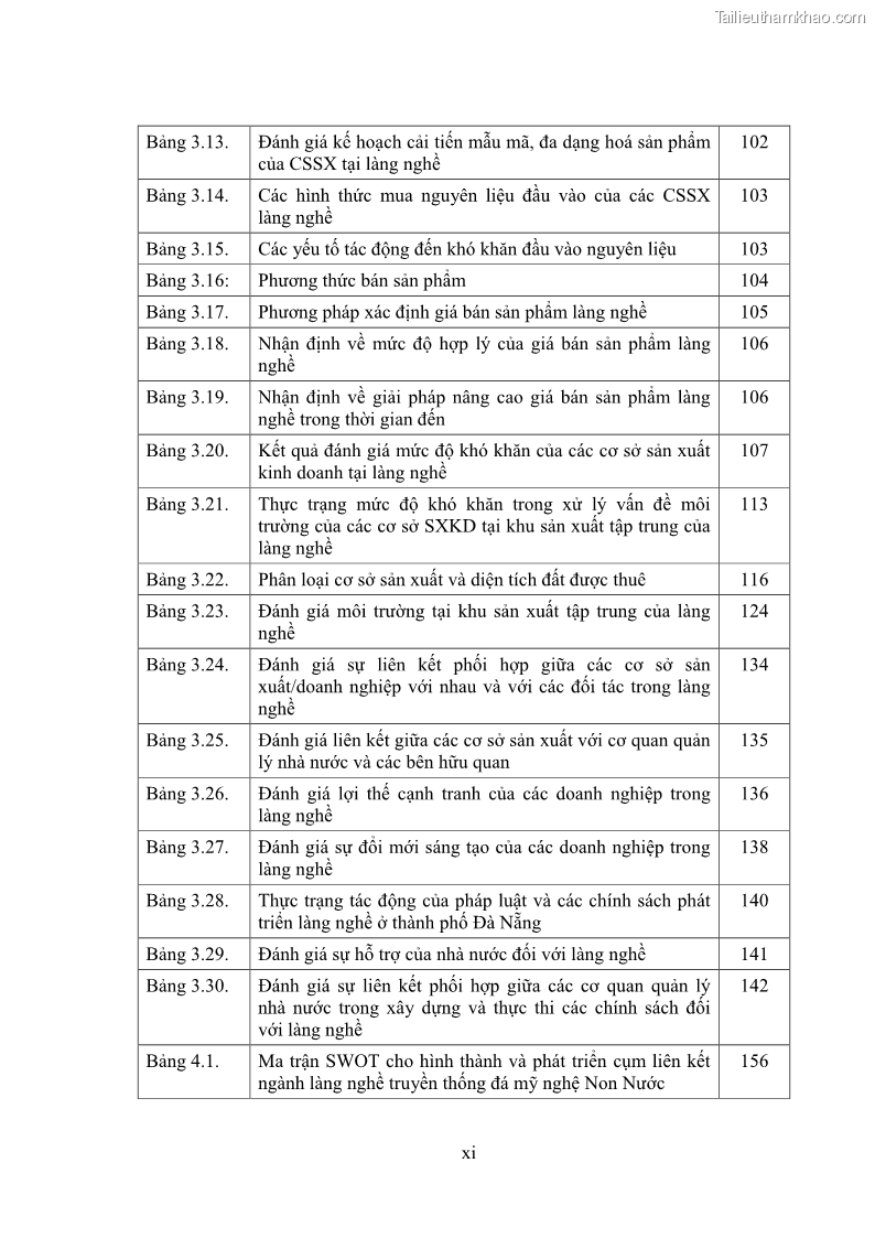 Luận án tiến sĩ quản trị kinh doanh Phát triển làng nghề truyền thống đá mỹ nghệ Non Nước - 2 Trang 13