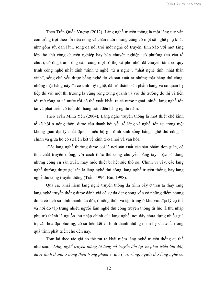 Luận án tiến sĩ quản trị kinh doanh Phát triển làng nghề truyền thống đá mỹ nghệ Non Nước - 3 Trang 26