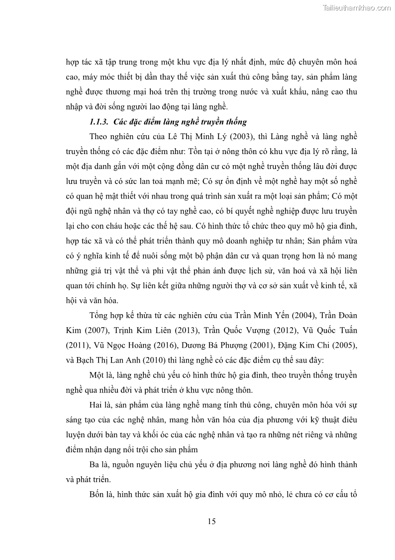 Luận án tiến sĩ quản trị kinh doanh Phát triển làng nghề truyền thống đá mỹ nghệ Non Nước - 3 Trang 29
