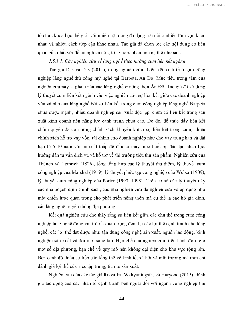 Luận án tiến sĩ quản trị kinh doanh Phát triển làng nghề truyền thống đá mỹ nghệ Non Nước - 5 Trang 58