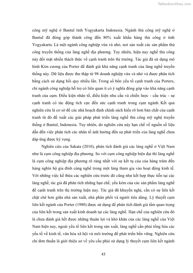 Luận án tiến sĩ quản trị kinh doanh Phát triển làng nghề truyền thống đá mỹ nghệ Non Nước - 5 Trang 59