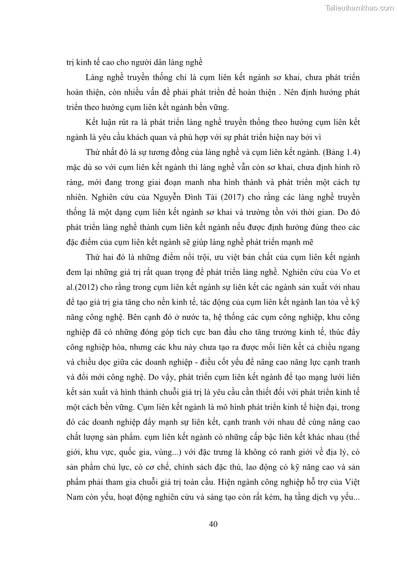 Luận án tiến sĩ quản trị kinh doanh Phát triển làng nghề truyền thống đá mỹ nghệ Non Nước - 5 Trang 54