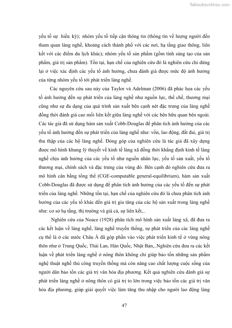 Luận án tiến sĩ quản trị kinh doanh Phát triển làng nghề truyền thống đá mỹ nghệ Non Nước - 6 Trang 61