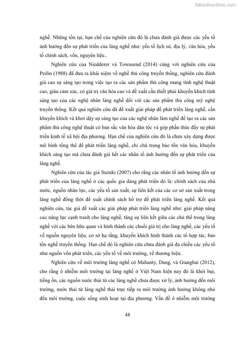 Luận án tiến sĩ quản trị kinh doanh Phát triển làng nghề truyền thống đá mỹ nghệ Non Nước - 6 Trang 62
