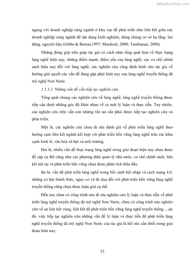Luận án tiến sĩ quản trị kinh doanh Phát triển làng nghề truyền thống đá mỹ nghệ Non Nước - 6 Trang 67