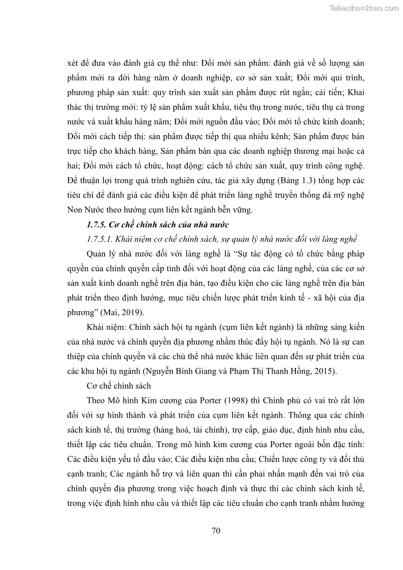 Luận án tiến sĩ quản trị kinh doanh Phát triển làng nghề truyền thống đá mỹ nghệ Non Nước - 7 Trang 84