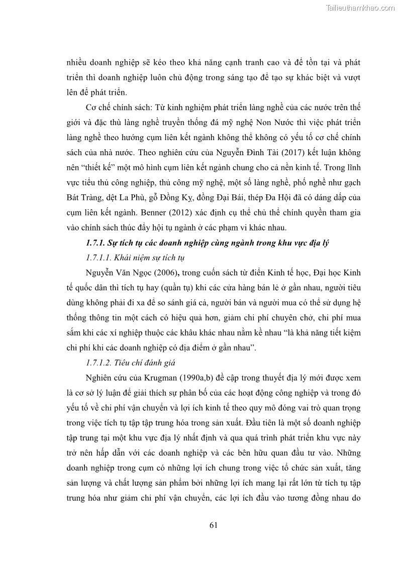 Luận án tiến sĩ quản trị kinh doanh Phát triển làng nghề truyền thống đá mỹ nghệ Non Nước - 7 Trang 75