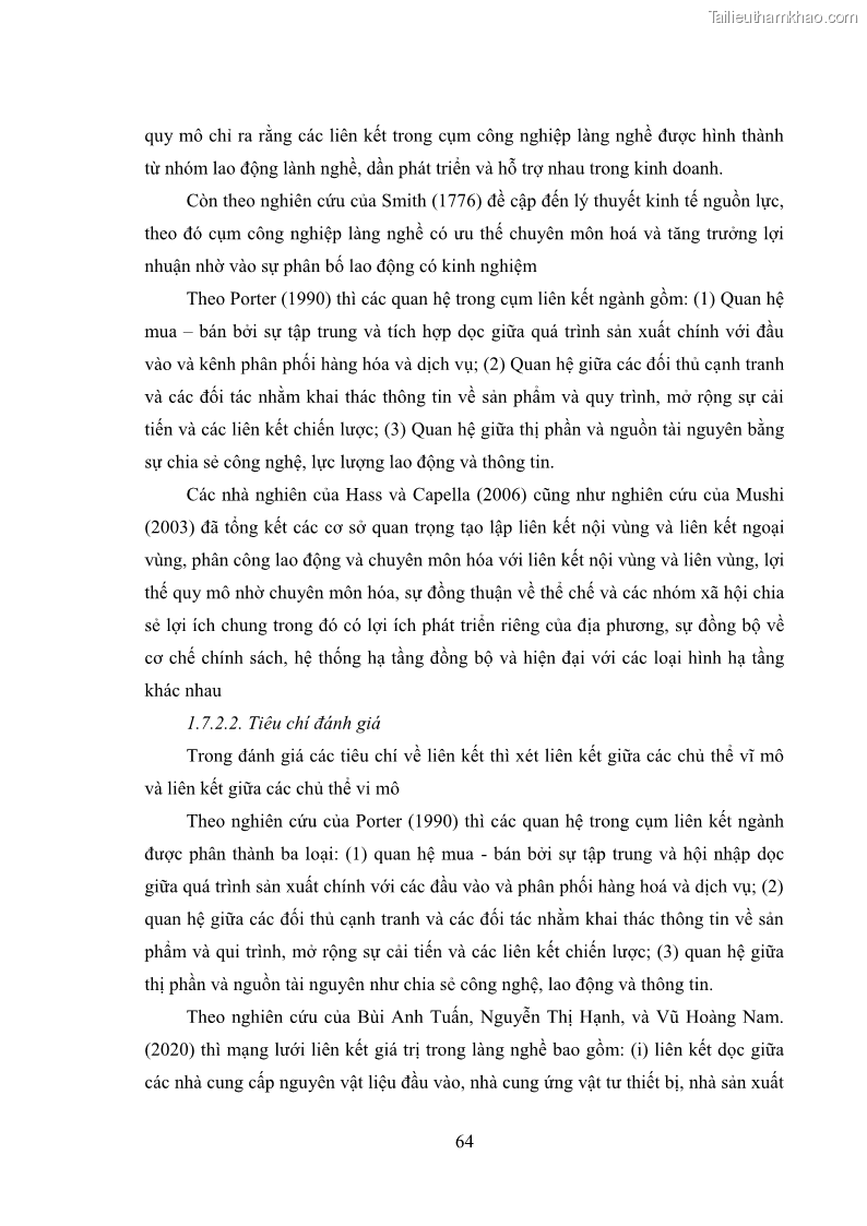 Luận án tiến sĩ quản trị kinh doanh Phát triển làng nghề truyền thống đá mỹ nghệ Non Nước - 7 Trang 78