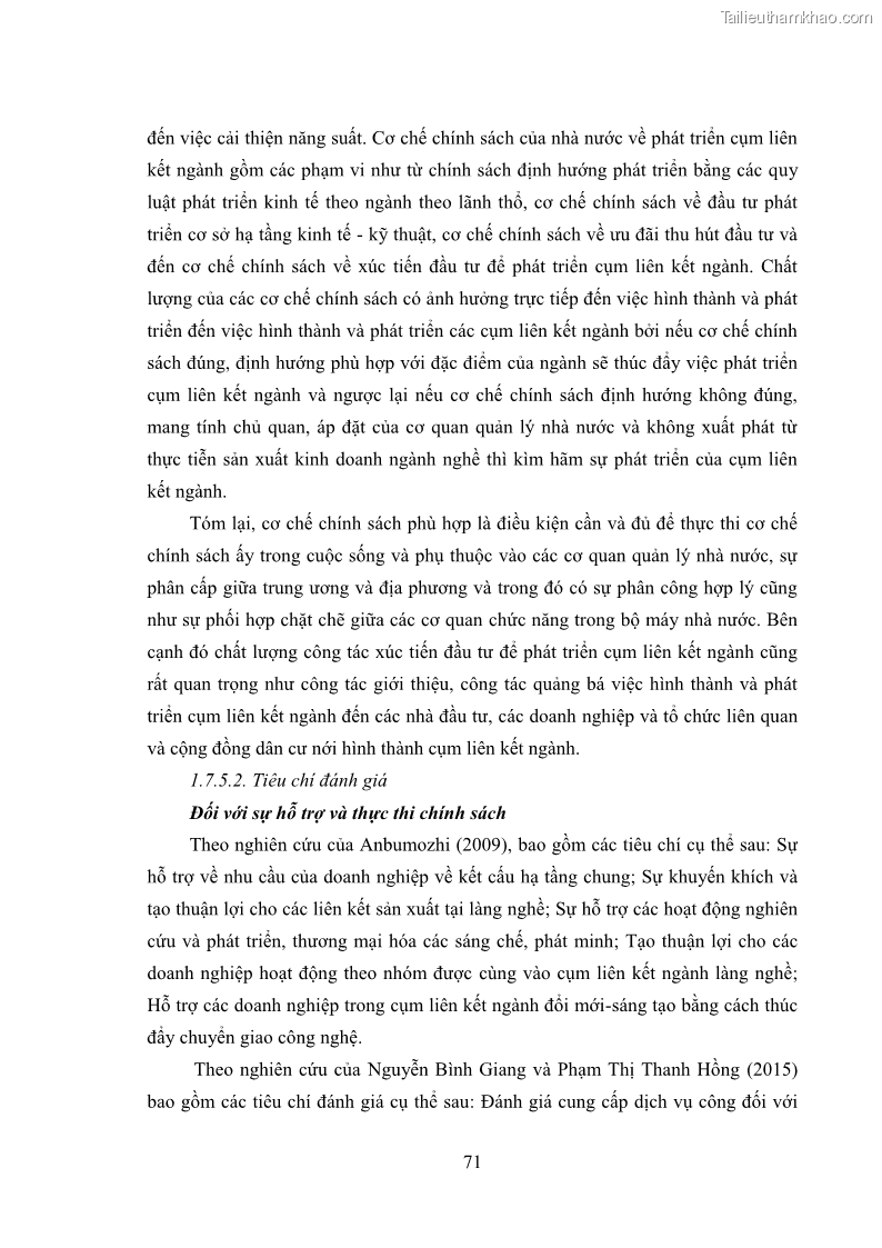 Luận án tiến sĩ quản trị kinh doanh Phát triển làng nghề truyền thống đá mỹ nghệ Non Nước - 8 Trang 85