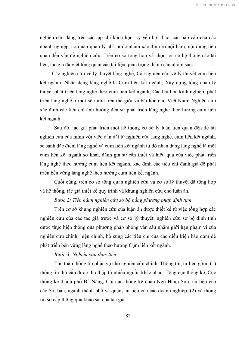 Luận án tiến sĩ quản trị kinh doanh Phát triển làng nghề truyền thống đá mỹ nghệ Non Nước - 8 Trang 96