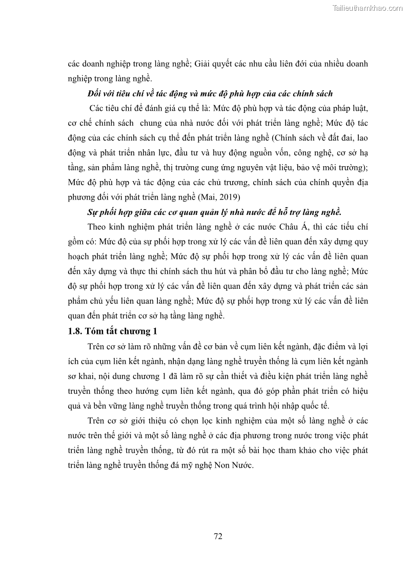 Luận án tiến sĩ quản trị kinh doanh Phát triển làng nghề truyền thống đá mỹ nghệ Non Nước - 8 Trang 86