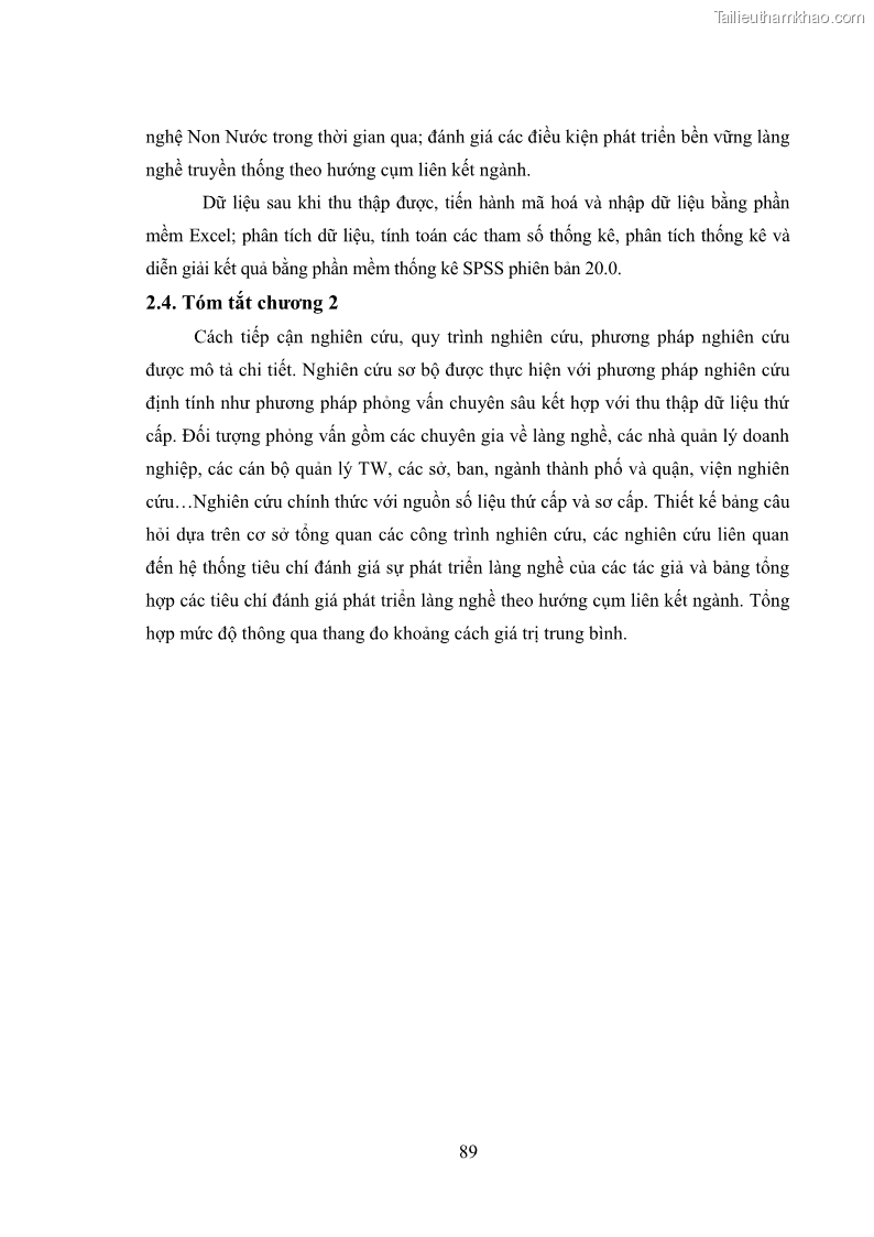 Luận án tiến sĩ quản trị kinh doanh Phát triển làng nghề truyền thống đá mỹ nghệ Non Nước - 9 Trang 103