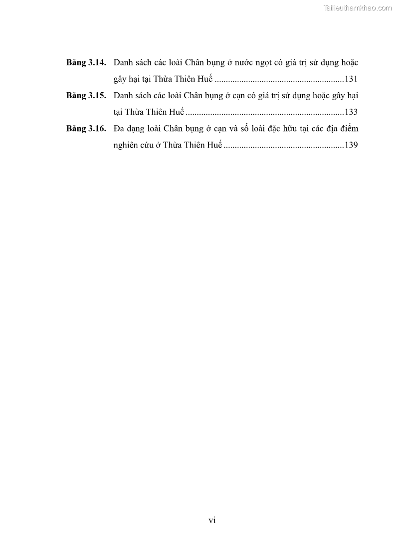 Luận án tiến sĩ sinh học Khu hệ Thân mềm Chân bụng Mollusca: Gastropoda ở nước ngọt và trên cạn Thừa Thiên Huế - 1 Trang 10