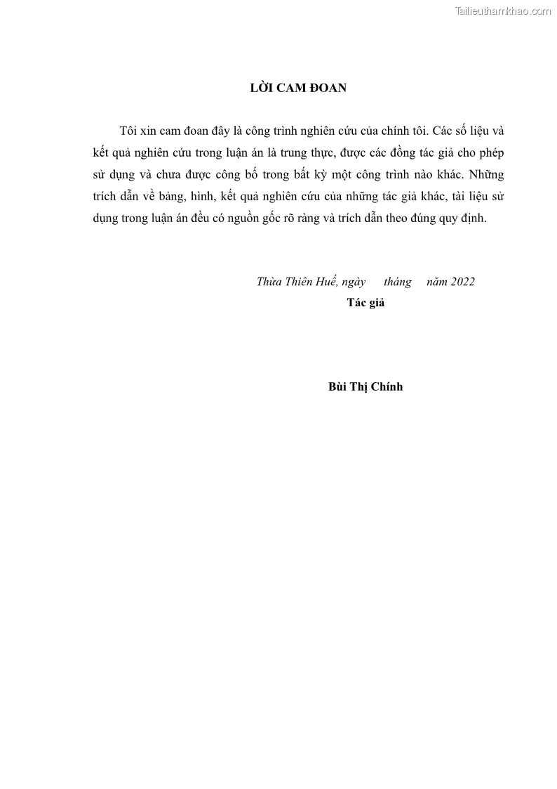 Luận án tiến sĩ sinh học Khu hệ Thân mềm Chân bụng Mollusca: Gastropoda ở nước ngọt và trên cạn Thừa Thiên Huế - 1 Trang 3