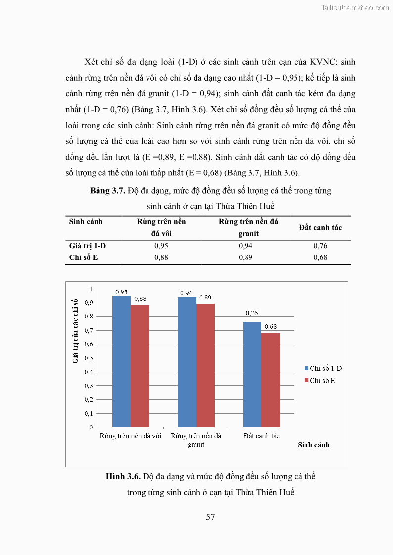 Luận án tiến sĩ sinh học Khu hệ Thân mềm Chân bụng Mollusca: Gastropoda ở nước ngọt và trên cạn Thừa Thiên Huế - 6 Trang 70