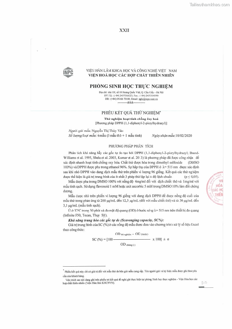 Luận án tiến sĩ sinh học Nghiên cứu đa dạng và sinh tổng hợp Cyclooligomer depsipeptide của nấm ký sinh côn trùng tại Khu Bảo tồn thiên nhiên Copia và Vườn quốc gia Xuân Sơn - 16 Trang 191