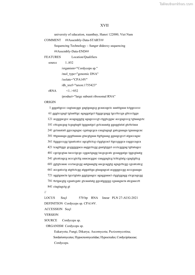 Luận án tiến sĩ sinh học Nghiên cứu đa dạng và sinh tổng hợp Cyclooligomer depsipeptide của nấm ký sinh côn trùng tại Khu Bảo tồn thiên nhiên Copia và Vườn quốc gia Xuân Sơn - 16 Trang 186