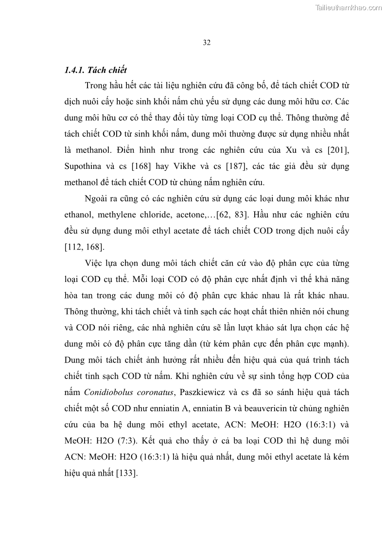 Luận án tiến sĩ sinh học Nghiên cứu đa dạng và sinh tổng hợp Cyclooligomer depsipeptide của nấm ký sinh côn trùng tại Khu Bảo tồn thiên nhiên Copia và Vườn quốc gia Xuân Sơn - 4 Trang 43