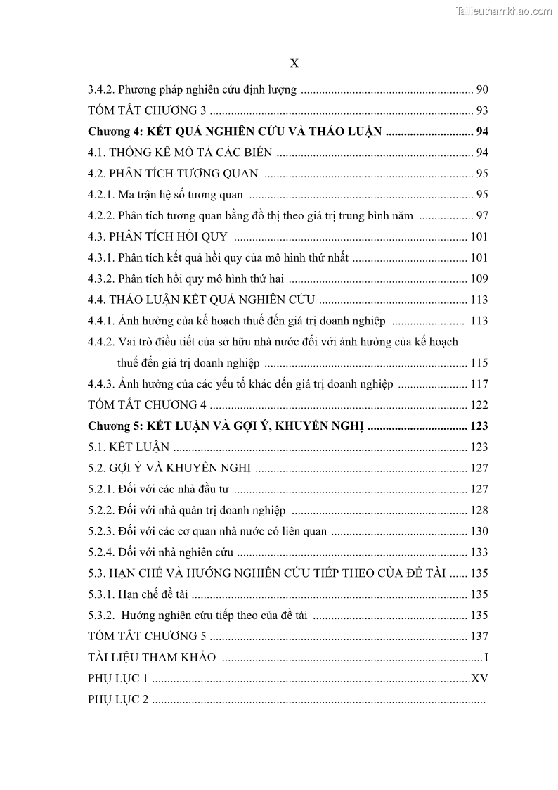 Luận án tiến sĩ tài chính ngân hàng Ảnh hưởng của kế hoạch thuế đến giá trị doanh nghiệp: Trường hợp các doanh nghiệp phi tài chính niêm yết ở Việt Nam - 1 Trang 12
