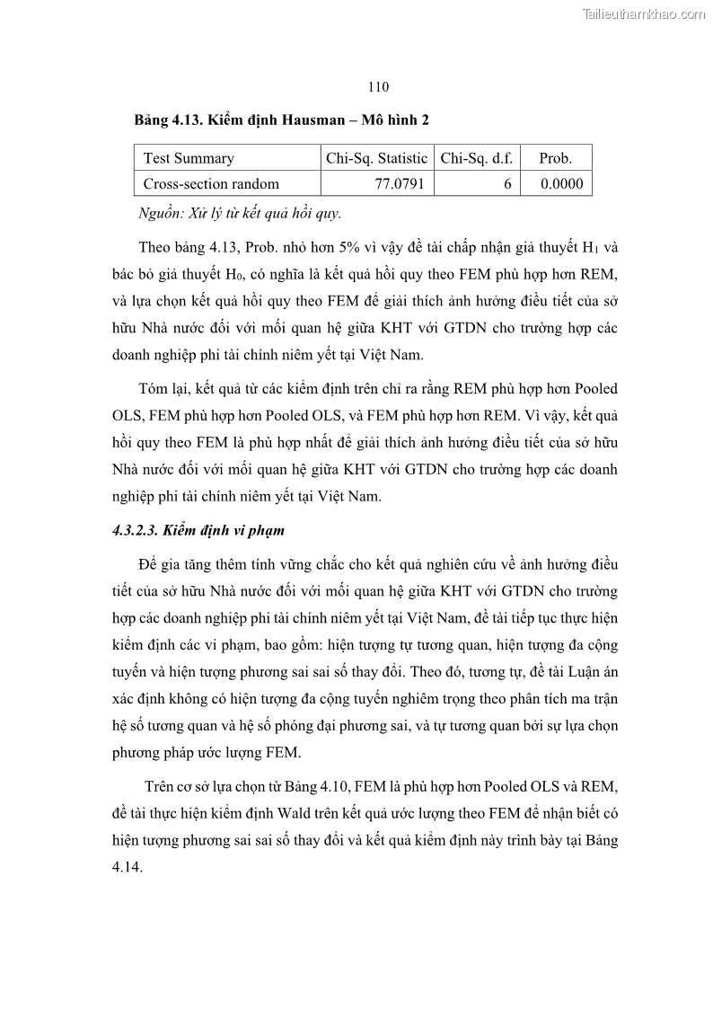 Luận án tiến sĩ tài chính ngân hàng Ảnh hưởng của kế hoạch thuế đến giá trị doanh nghiệp: Trường hợp các doanh nghiệp phi tài chính niêm yết ở Việt Nam - 11 Trang 124