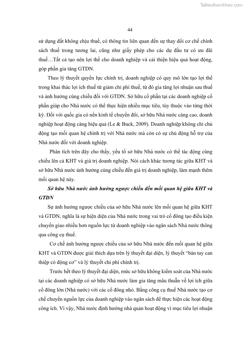 Luận án tiến sĩ tài chính ngân hàng Ảnh hưởng của kế hoạch thuế đến giá trị doanh nghiệp: Trường hợp các doanh nghiệp phi tài chính niêm yết ở Việt Nam - 5 Trang 58
