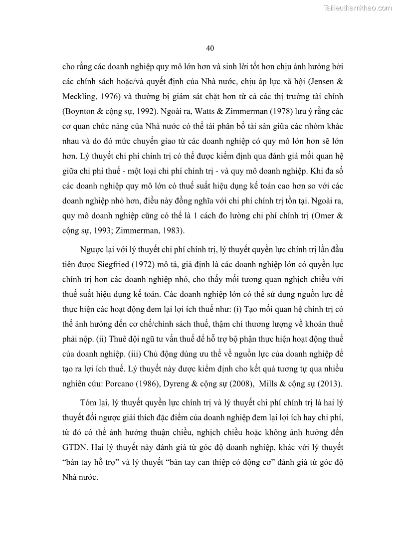 Luận án tiến sĩ tài chính ngân hàng Ảnh hưởng của kế hoạch thuế đến giá trị doanh nghiệp: Trường hợp các doanh nghiệp phi tài chính niêm yết ở Việt Nam - 5 Trang 54