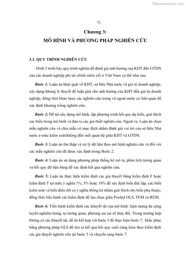Luận án tiến sĩ tài chính ngân hàng Ảnh hưởng của kế hoạch thuế đến giá trị doanh nghiệp: Trường hợp các doanh nghiệp phi tài chính niêm yết ở Việt Nam - 8 Trang 86