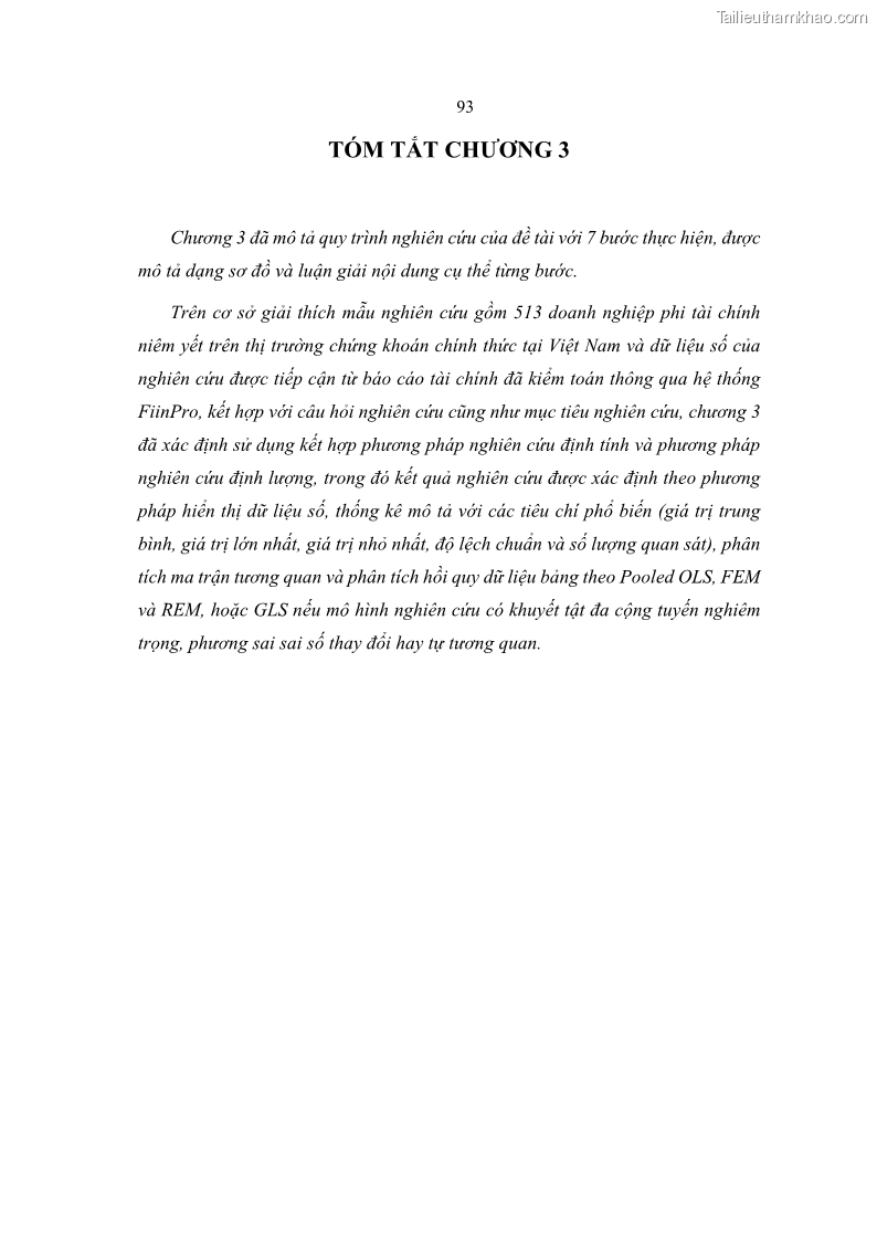 Luận án tiến sĩ tài chính ngân hàng Ảnh hưởng của kế hoạch thuế đến giá trị doanh nghiệp: Trường hợp các doanh nghiệp phi tài chính niêm yết ở Việt Nam - 9 Trang 107