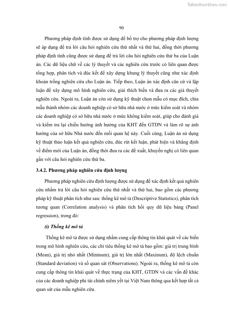 Luận án tiến sĩ tài chính ngân hàng Ảnh hưởng của kế hoạch thuế đến giá trị doanh nghiệp: Trường hợp các doanh nghiệp phi tài chính niêm yết ở Việt Nam - 9 Trang 104