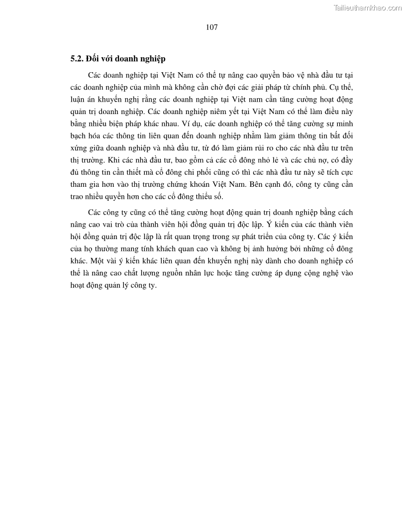Luận án tiến sĩ tài chính ngân hàng Nghiên cứu mối quan hệ giữa lợi suất cổ phiếu và thanh khoản thị trường - trường hợp các doanh nghiệp niêm yết trên thị trường chứng khoán Việt Nam - 10 Trang 114