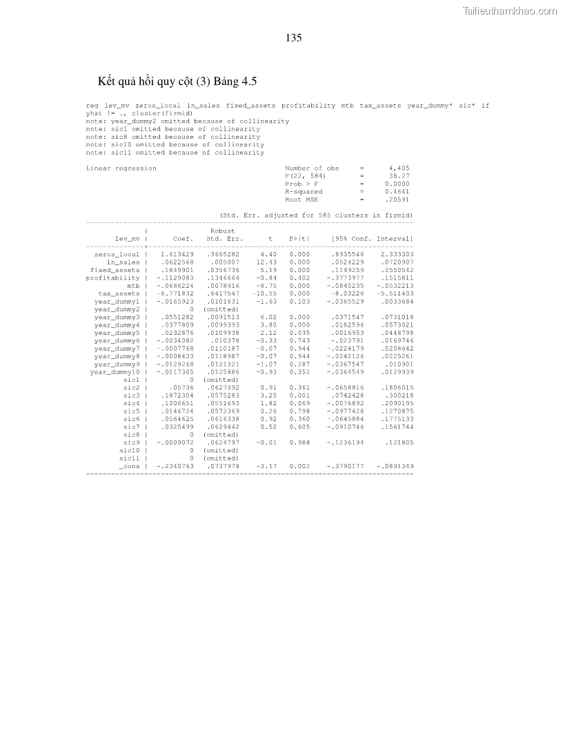 Luận án tiến sĩ tài chính ngân hàng Nghiên cứu mối quan hệ giữa lợi suất cổ phiếu và thanh khoản thị trường - trường hợp các doanh nghiệp niêm yết trên thị trường chứng khoán Việt Nam - 12 Trang 142