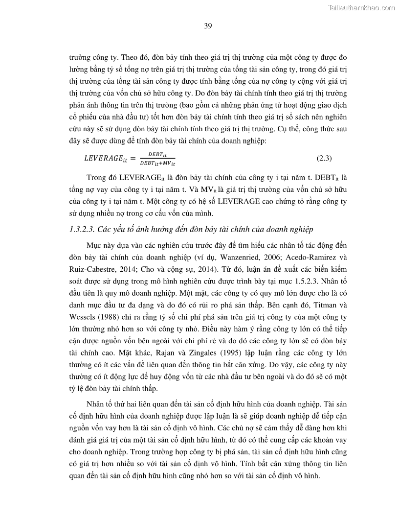 Luận án tiến sĩ tài chính ngân hàng Nghiên cứu mối quan hệ giữa lợi suất cổ phiếu và thanh khoản thị trường - trường hợp các doanh nghiệp niêm yết trên thị trường chứng khoán Việt Nam - 4 Trang 46