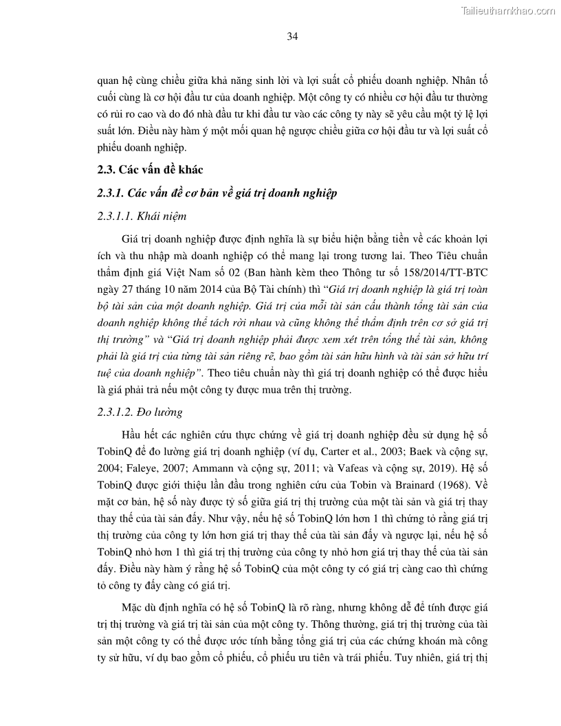 Luận án tiến sĩ tài chính ngân hàng Nghiên cứu mối quan hệ giữa lợi suất cổ phiếu và thanh khoản thị trường - trường hợp các doanh nghiệp niêm yết trên thị trường chứng khoán Việt Nam - 4 Trang 41