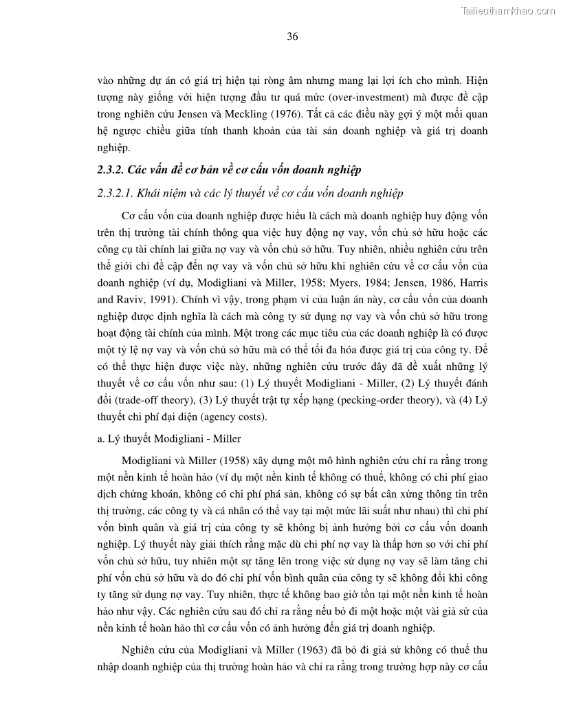 Luận án tiến sĩ tài chính ngân hàng Nghiên cứu mối quan hệ giữa lợi suất cổ phiếu và thanh khoản thị trường - trường hợp các doanh nghiệp niêm yết trên thị trường chứng khoán Việt Nam - 4 Trang 43