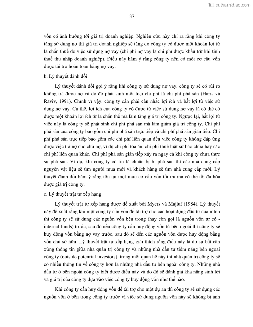 Luận án tiến sĩ tài chính ngân hàng Nghiên cứu mối quan hệ giữa lợi suất cổ phiếu và thanh khoản thị trường - trường hợp các doanh nghiệp niêm yết trên thị trường chứng khoán Việt Nam - 4 Trang 44