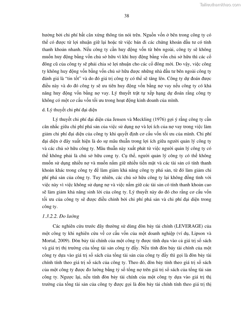 Luận án tiến sĩ tài chính ngân hàng Nghiên cứu mối quan hệ giữa lợi suất cổ phiếu và thanh khoản thị trường - trường hợp các doanh nghiệp niêm yết trên thị trường chứng khoán Việt Nam - 4 Trang 45
