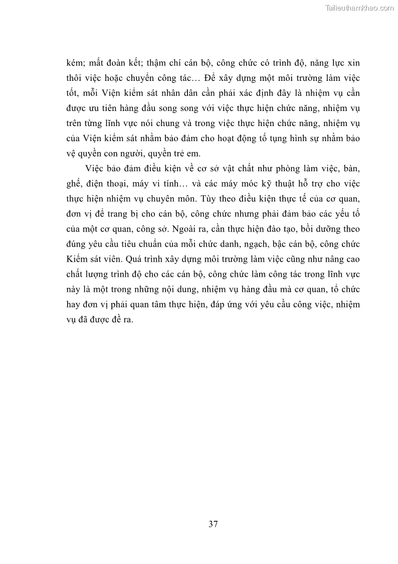 Luận văn thạc sĩ Bảo đảm quyền trẻ em trong các vụ án xâm hại tình dục tại Viện kiểm sát nhân dân thành phố Hà Nội - 4 Trang 46