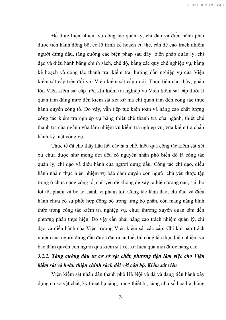 Luận văn thạc sĩ Bảo đảm quyền trẻ em trong các vụ án xâm hại tình dục tại Viện kiểm sát nhân dân thành phố Hà Nội - 7 Trang 83
