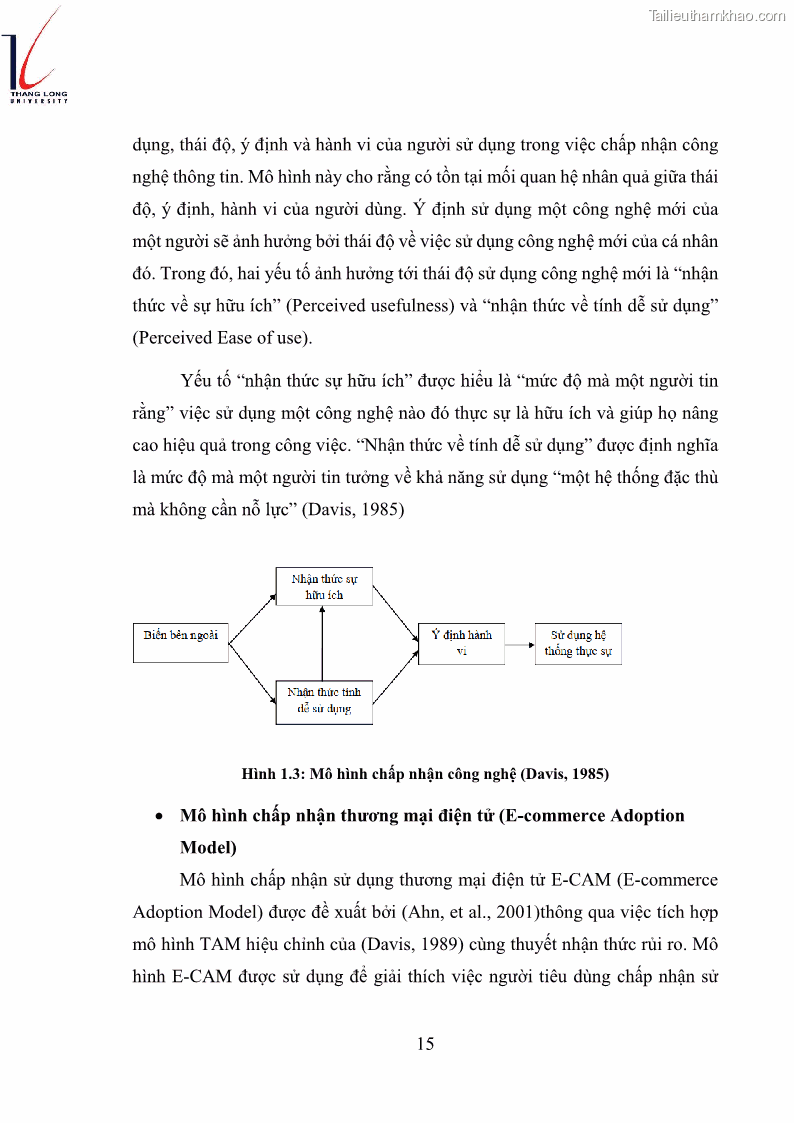 Luận văn thạc sĩ kinh doanh và quản lý Các yếu tố ảnh hưởng đến ý định mua sắm đồ gia dụng qua kênh trực tuyến - 2 Trang 17