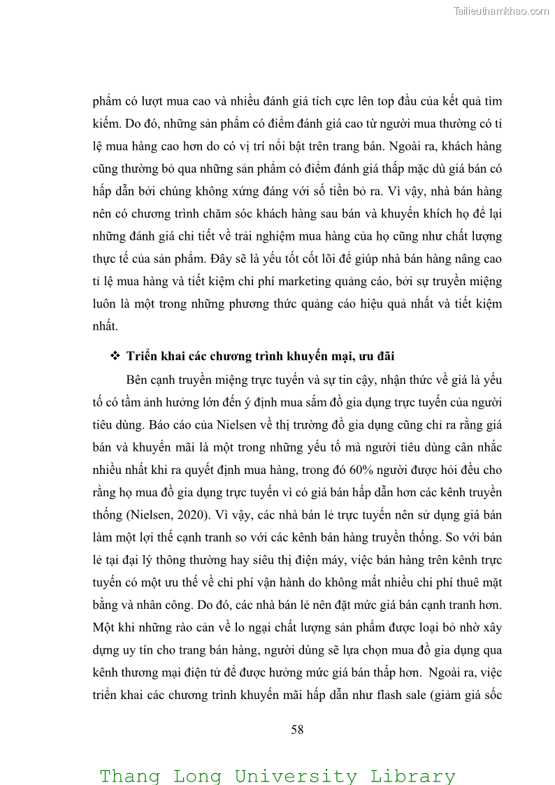 Luận văn thạc sĩ kinh doanh và quản lý Các yếu tố ảnh hưởng đến ý định mua sắm đồ gia dụng qua kênh trực tuyến - 5 Trang 60