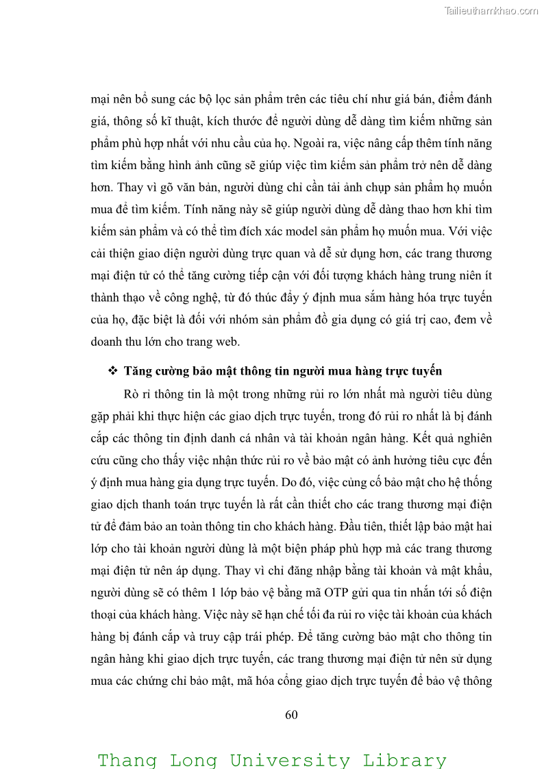 Luận văn thạc sĩ kinh doanh và quản lý Các yếu tố ảnh hưởng đến ý định mua sắm đồ gia dụng qua kênh trực tuyến - 6 Trang 62