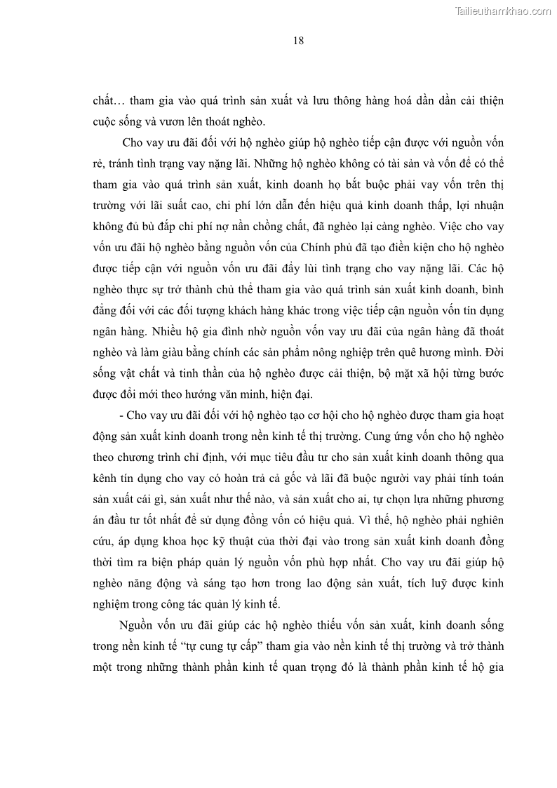 Luận văn thạc sĩ kinh tế Chất lượng cho vay hộ nghèo tại Ngân hàng chính sách xã hội Việt Nam - Chi nhánh Thái Nguyên - 3 Trang 28