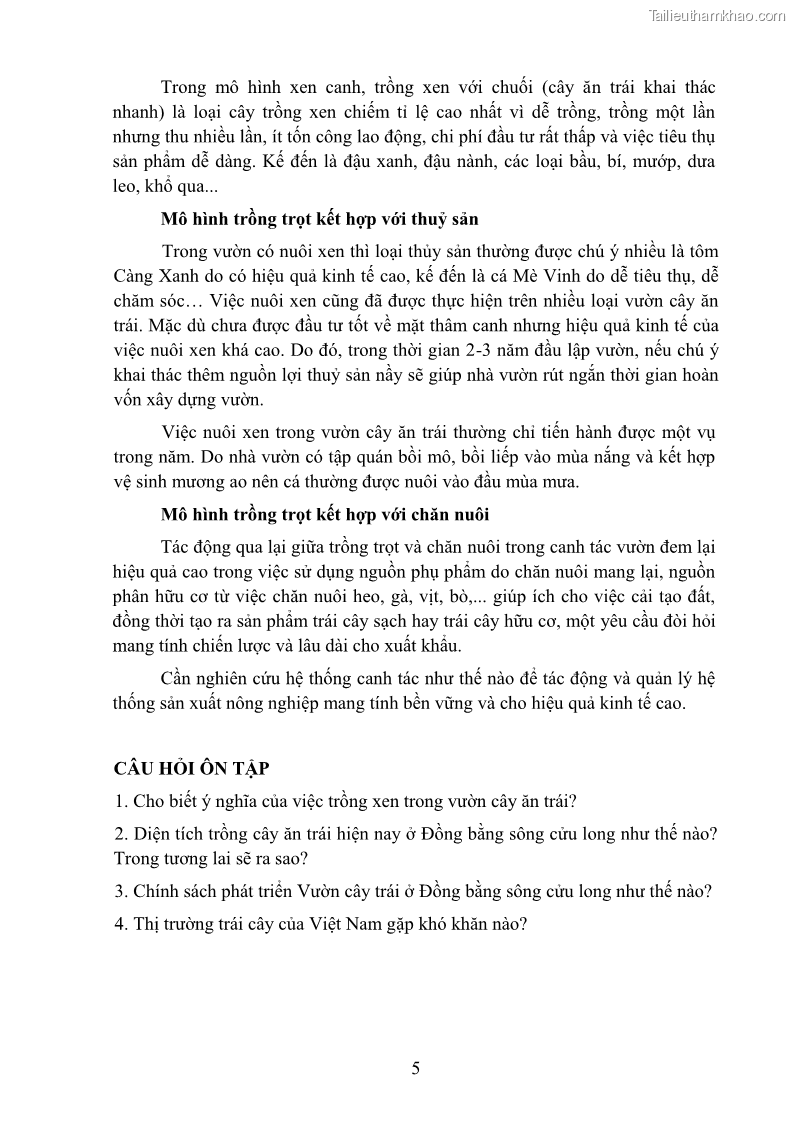 Giáo trình Cây ăn trái Nghề: Bảo vệ thực vật - Cao đẳng: Phần 1 - Trường Cao đẳng Cộng đồng Đồng Tháp - 2 Trang 17
