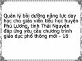 Quản lý bồi dưỡng năng lực dạy học cho giáo viên tiểu học huyện Phú Lương, tỉnh Thái Nguyên đáp ứng yêu cầu chương trình giáo dục phổ thông mới - 18