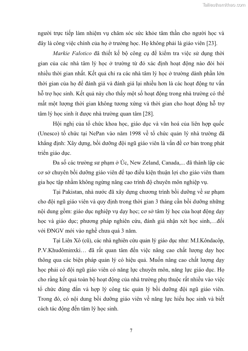 Luận văn thạc sĩ khoa học giáo dục Quản lý bồi dưỡng năng lực tư vấn tâm lý học đường cho giáo viên ở các trường trung học cơ sở thành phố Móng Cái, tỉnh Quảng Ninh - 2 Trang 19