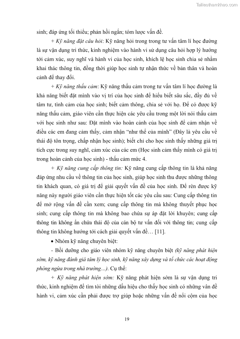 Luận văn thạc sĩ khoa học giáo dục Quản lý bồi dưỡng năng lực tư vấn tâm lý học đường cho giáo viên ở các trường trung học cơ sở thành phố Móng Cái, tỉnh Quảng Ninh - 3 Trang 31