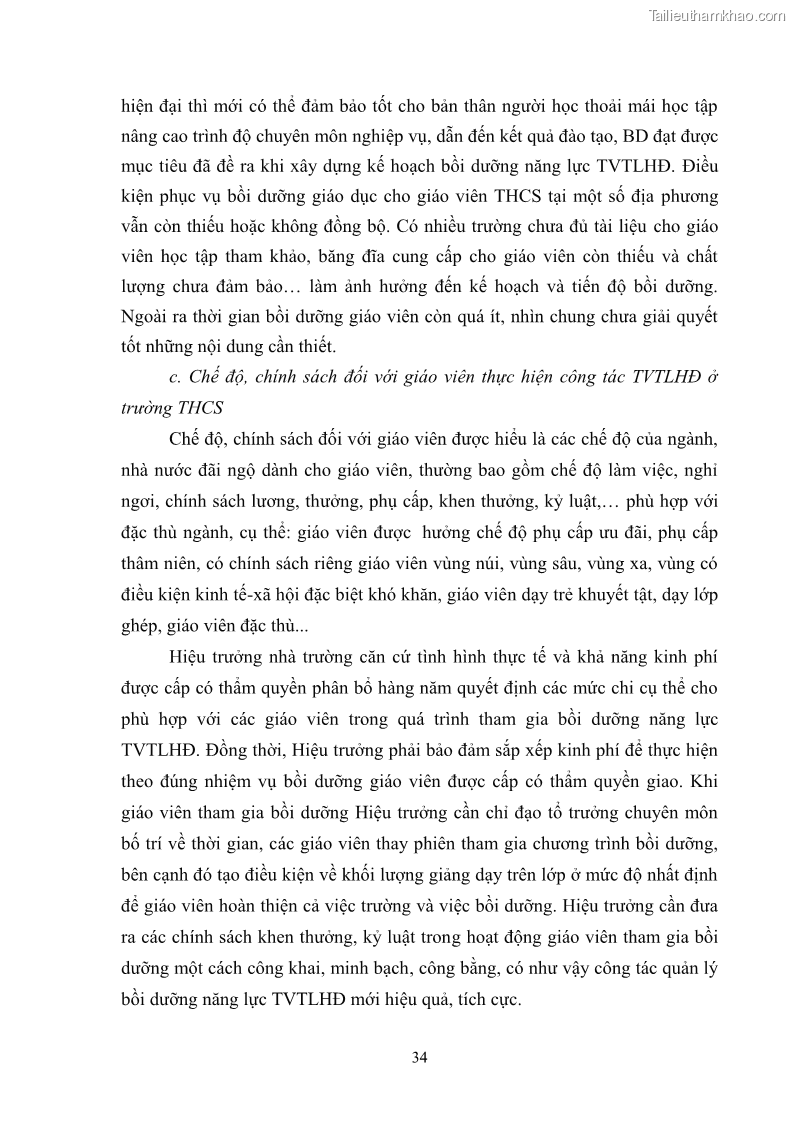Luận văn thạc sĩ khoa học giáo dục Quản lý bồi dưỡng năng lực tư vấn tâm lý học đường cho giáo viên ở các trường trung học cơ sở thành phố Móng Cái, tỉnh Quảng Ninh - 4 Trang 46
