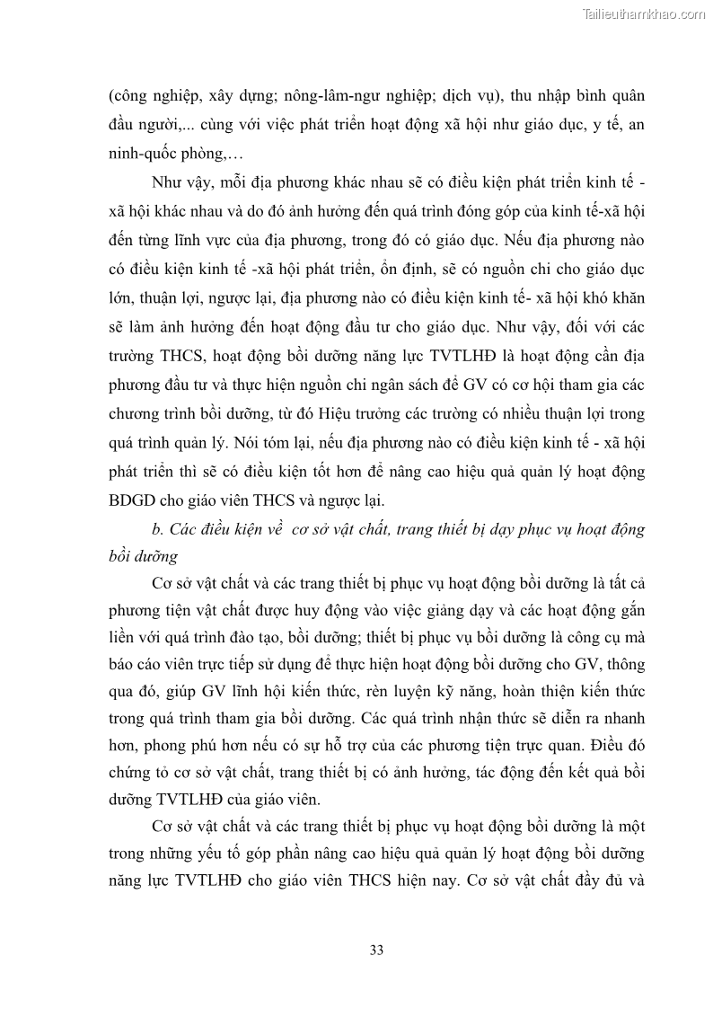 Luận văn thạc sĩ khoa học giáo dục Quản lý bồi dưỡng năng lực tư vấn tâm lý học đường cho giáo viên ở các trường trung học cơ sở thành phố Móng Cái, tỉnh Quảng Ninh - 4 Trang 45