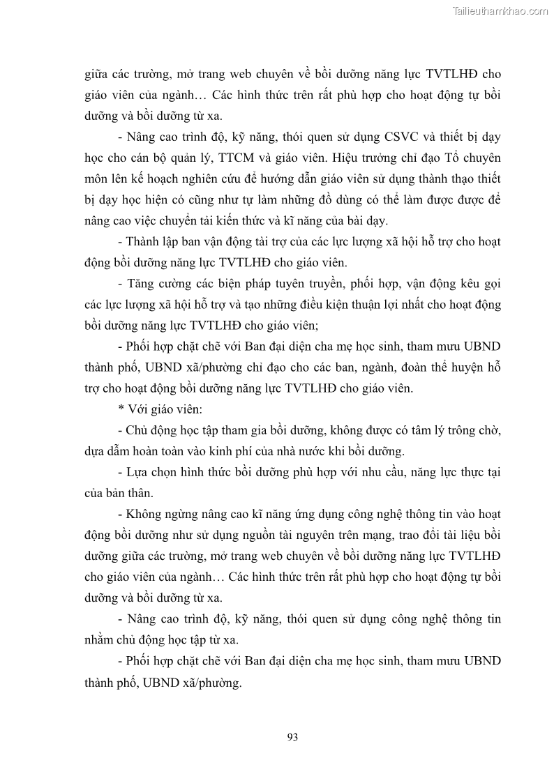 Luận văn thạc sĩ khoa học giáo dục Quản lý bồi dưỡng năng lực tư vấn tâm lý học đường cho giáo viên ở các trường trung học cơ sở thành phố Móng Cái, tỉnh Quảng Ninh - 9 Trang 105