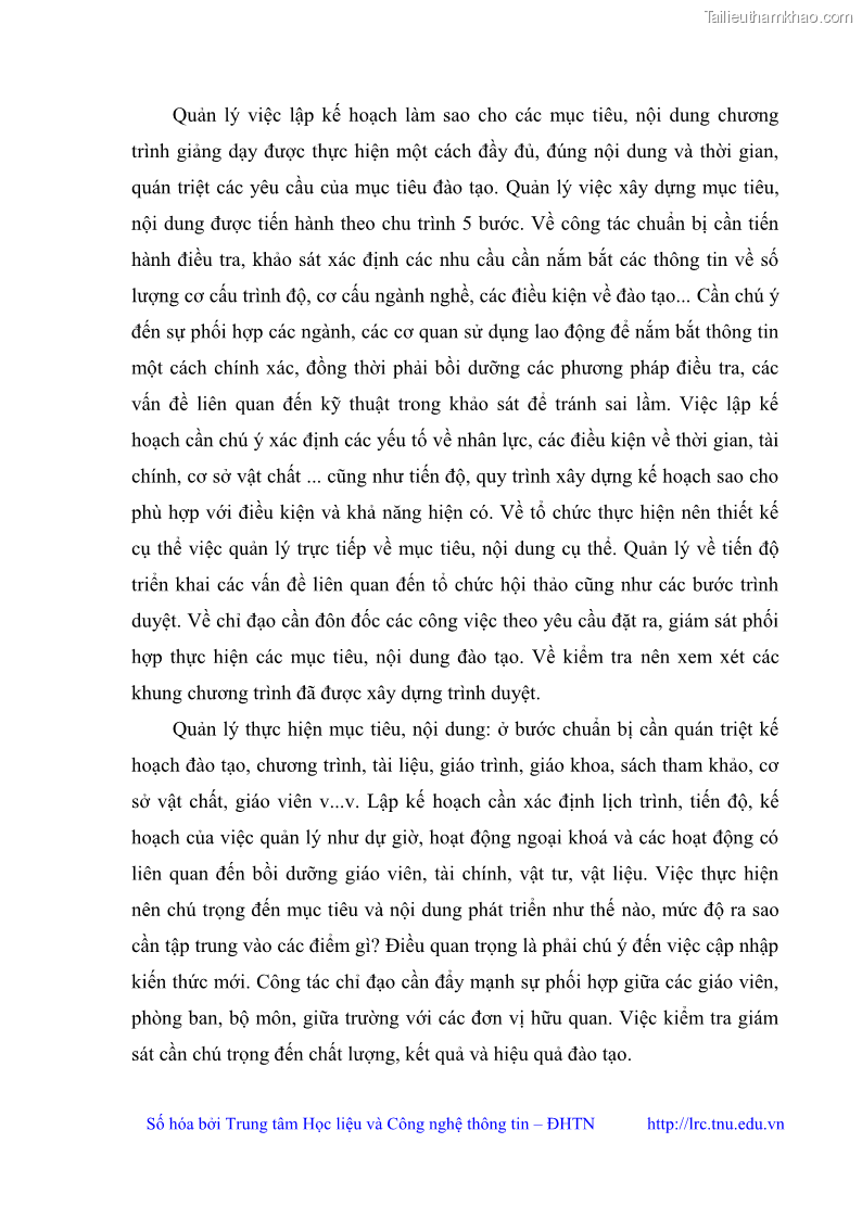 Luận văn thạc sĩ khoa học giáo dục Quản lý dạy học nghề phổ thông tại Trung tâm giáo dục nghề nghiệp - Giáo dục thường xuyên huyện Hòa An, tỉnh Cao Bằng - 4 Trang 42
